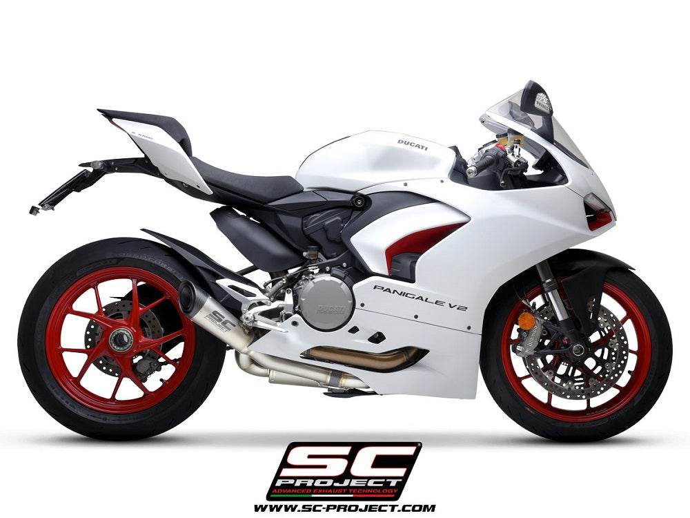 SC Project S1 Titanium Half System Ducati Panigale V2 2020-24 - Motorcycle Performance Store