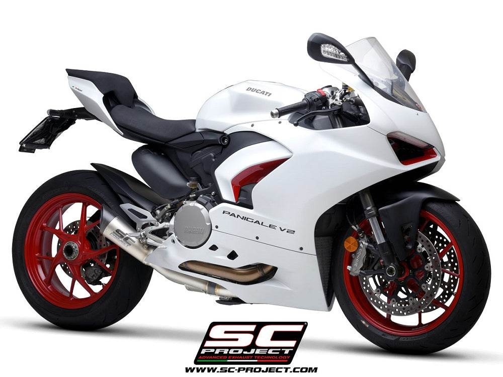 SC Project S1 Titanium Half System Ducati Panigale V2 2020-24 - Motorcycle Performance Store