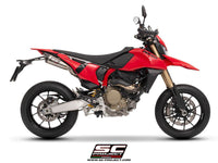 SC Project S1 Titanium Underseat Silencers for Ducati Hypermotard 698 2024-2026