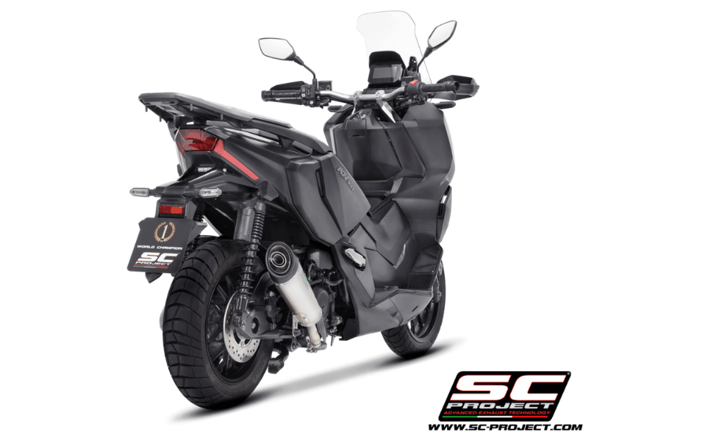 SC Project S2 Titanium Silencer Honda ADV 350 2022-24 - Motorcycle Performance Store