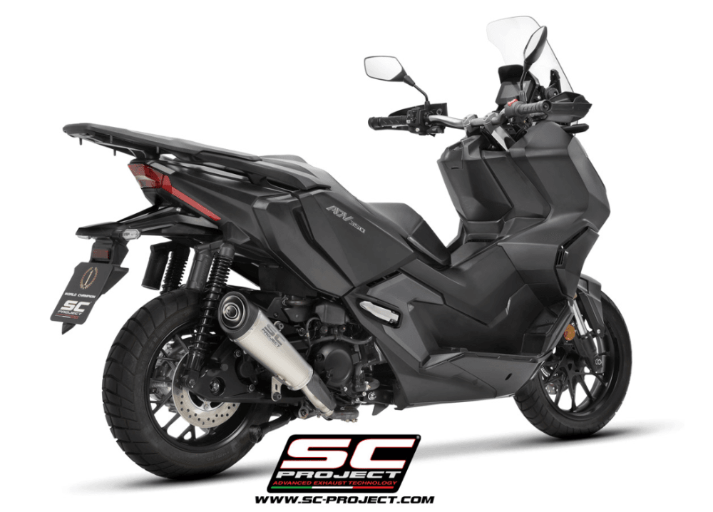 SC Project S2 Titanium Silencer Honda ADV 350 2022-24 - Motorcycle Performance Store