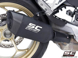 SC Project SC1-R Black Titanium Silencer Moto Guzzi V100 Mandello 2023-24 - Motorcycle Performance Store