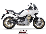 SC Project SC1-R Black Titanium Silencer Moto Guzzi V100 Mandello 2023-24 - Motorcycle Performance Store