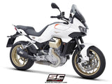 SC Project SC1-R Black Titanium Silencer Moto Guzzi V100 Mandello 2023-24 - Motorcycle Performance Store