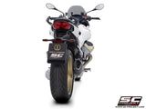 SC Project SC1-R Black Titanium Silencer Moto Guzzi V100 Mandello 2023-24 - Motorcycle Performance Store