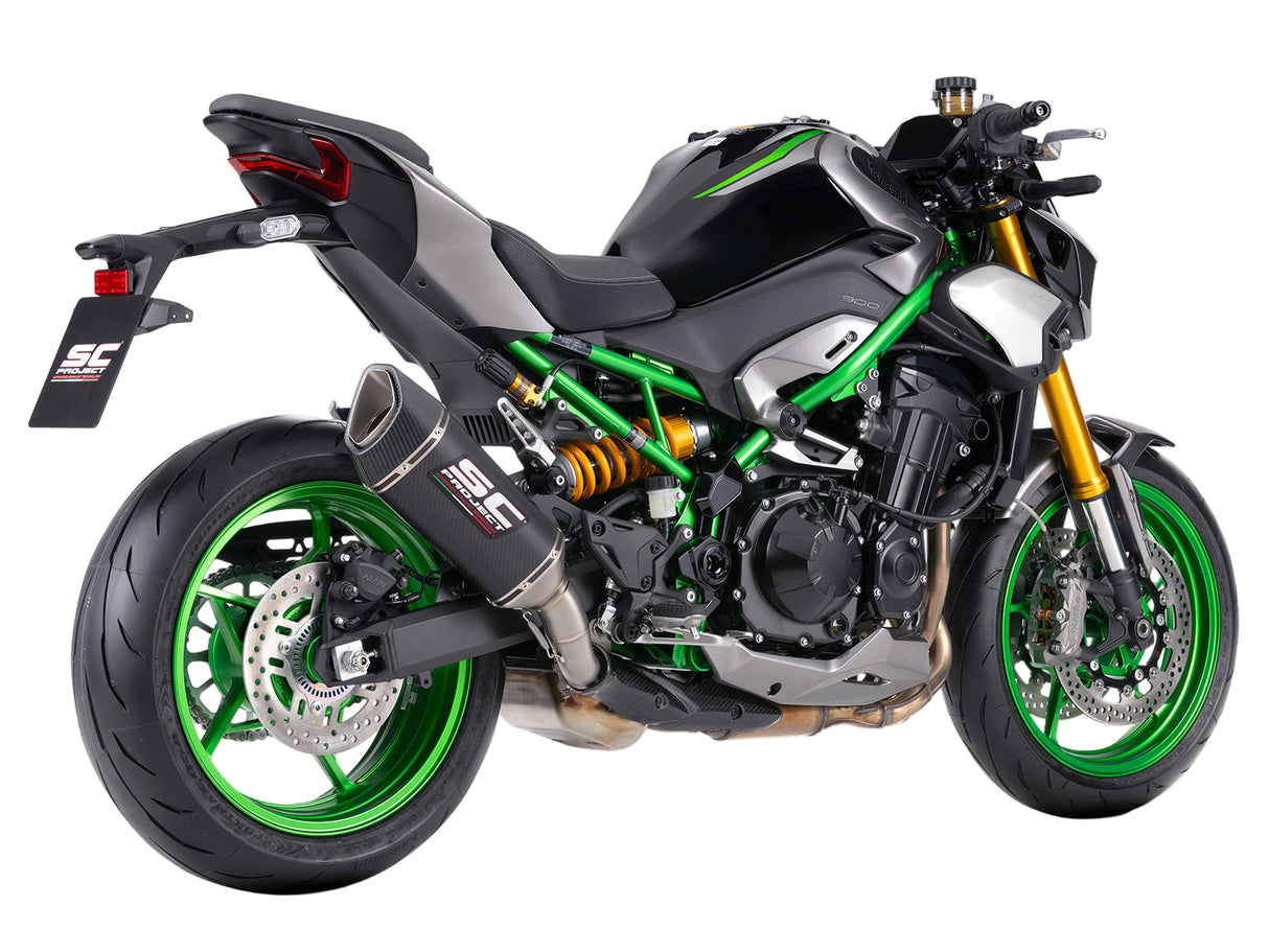 SC Project SC1-R Carbon Fibre Silencer Kawasaki Z900 2025-26 - Slip on Silencer