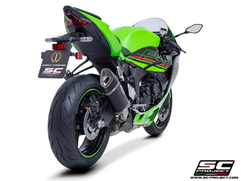 SC Project SC1-R Carbon Silencer Kawasaki ZX-6R 2024-25 - Motorcycle Performance Store