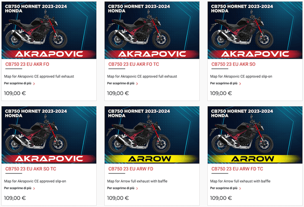 T800+ UpMap Inc Cable Honda CB750 Hornet 2023-24 - Motorcycle Performance Store