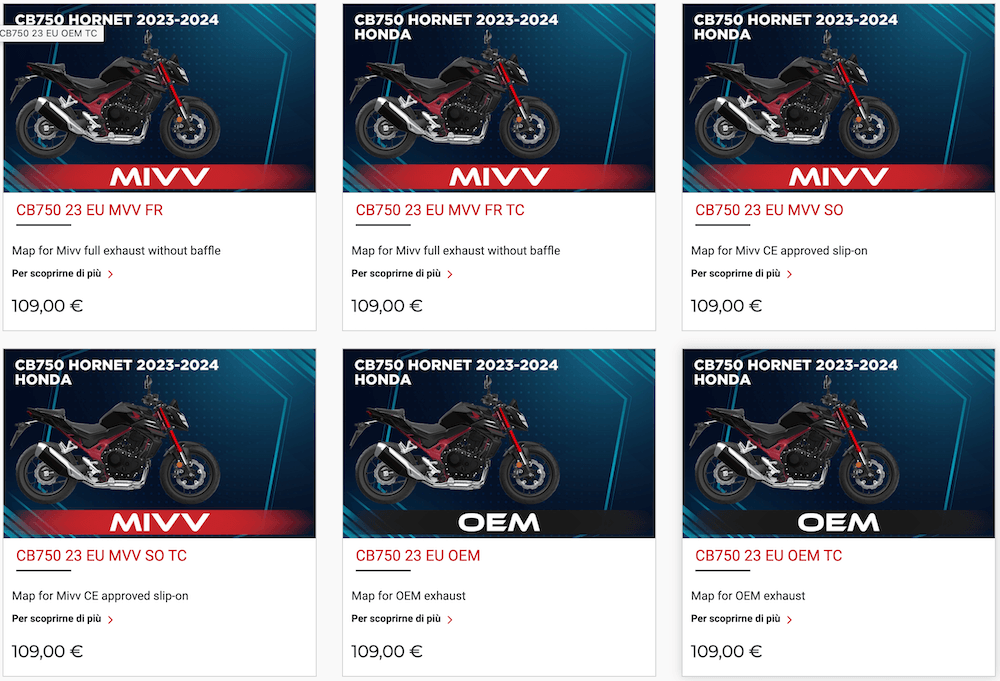 T800+ UpMap Inc Cable Honda CB750 Hornet 2023-24 - Motorcycle Performance Store