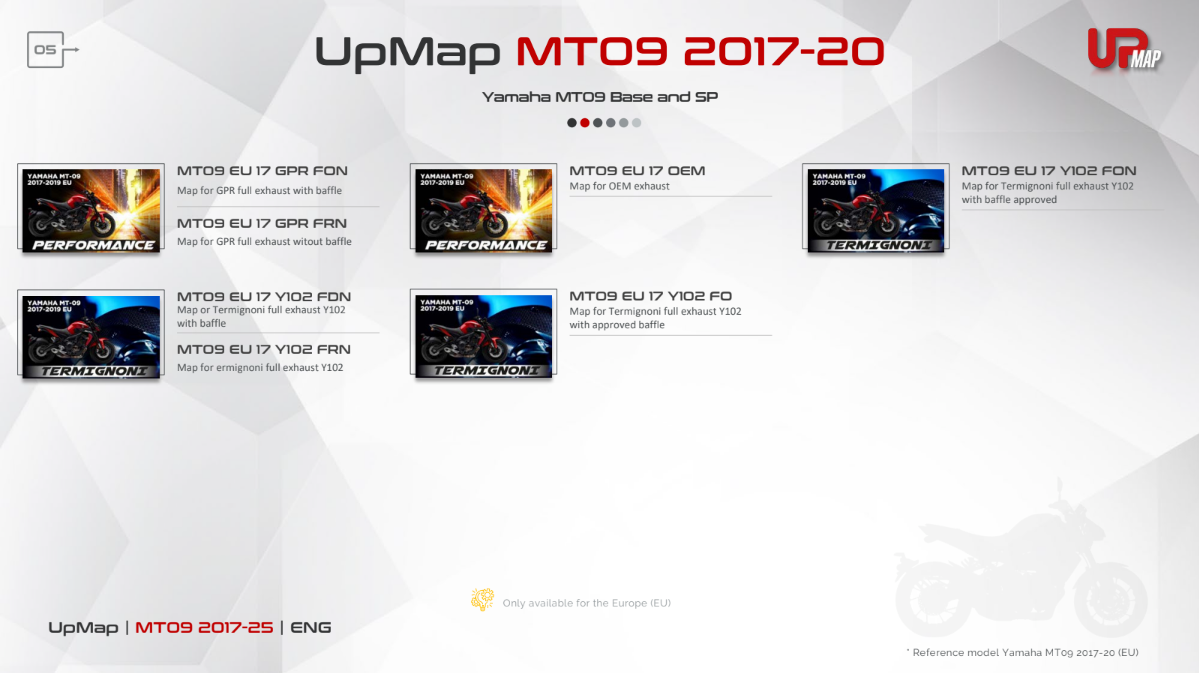 T800+ UpMap Inc Cable Yamaha MT-09 (SP) 2017-25