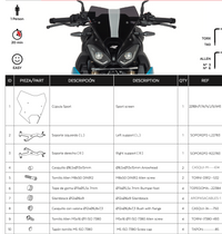 Puig clear aerodynamic sport screen for BMW S1000R 2025-2026 upgraded windscreen styling and airflow