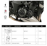 Puig Engine Protective Covers | Kawasaki Z1000 (SE) 2014-20