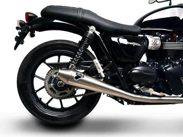 Termignoni Conical Slip on Silencers - Triumph Thruxton 1200 R / RS 2016-21 - Motorcycle Performance Store