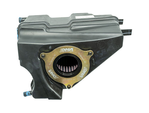 DNA Stage 2 Air Box Cover for the Royal Enfield Himalayan 411. Available at Motorcycle Performance Store.