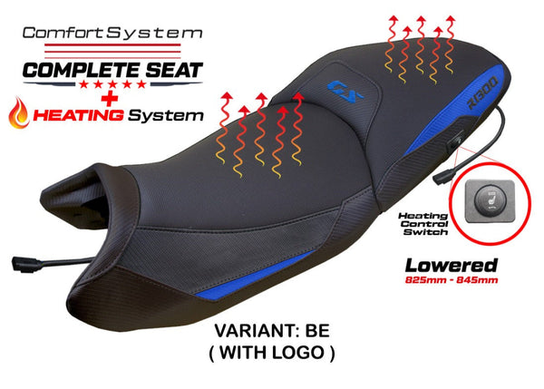 TPZ Italia Dorfen Lowered Heated Complete Seat BMW R1300GS 2023-25 - Motorcycle Seat Covers