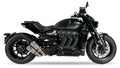 IXIL Race Xtrem carbon decat exhaust Triumph Rocket 3 R GT 2025-2026 dual stainless steel silencers