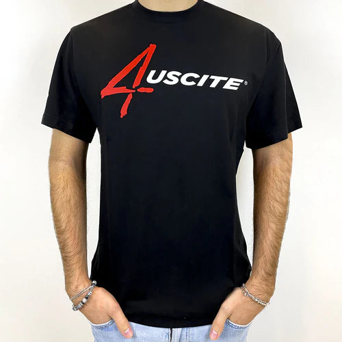 Termignoni 4USCITE Black T-Shirt - Motorcycle Performance Store 