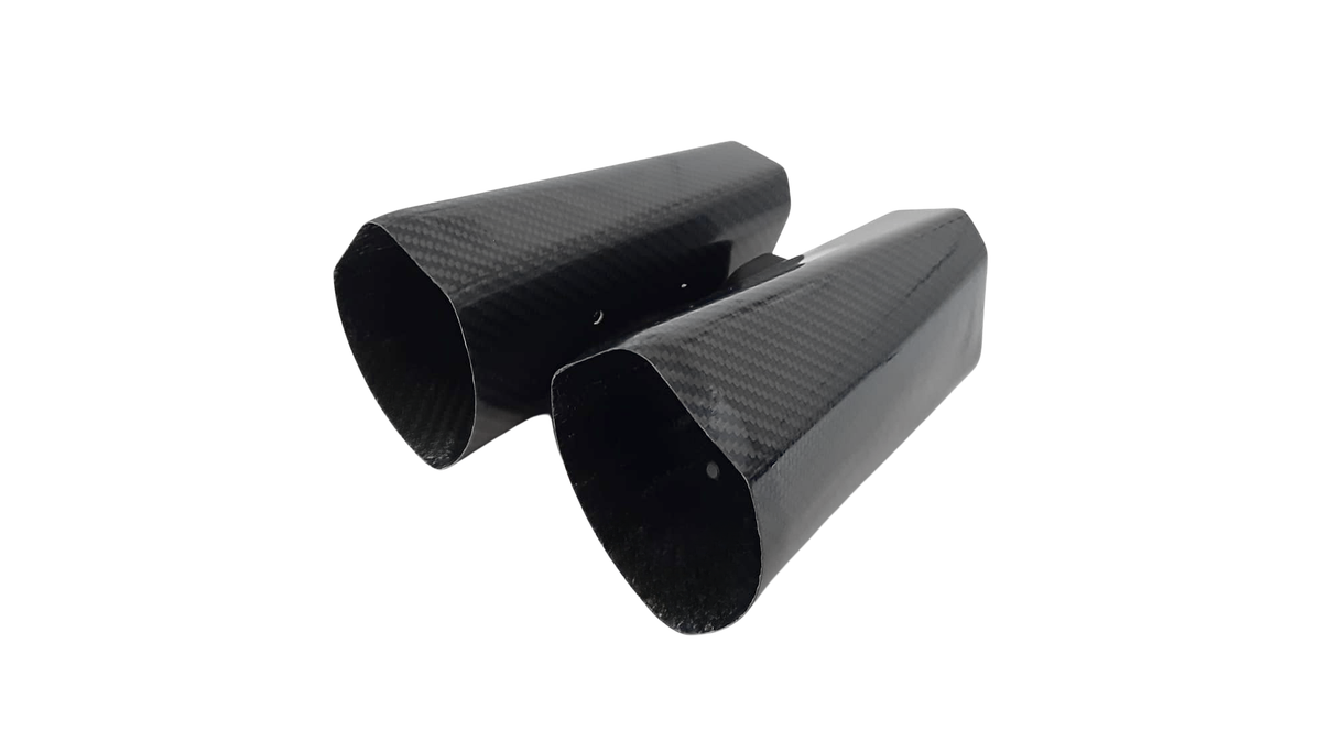Termignoni Replacement Trioval Carbon Sleeves Titanium Front Exit Silencer Ducati Panigale image 2