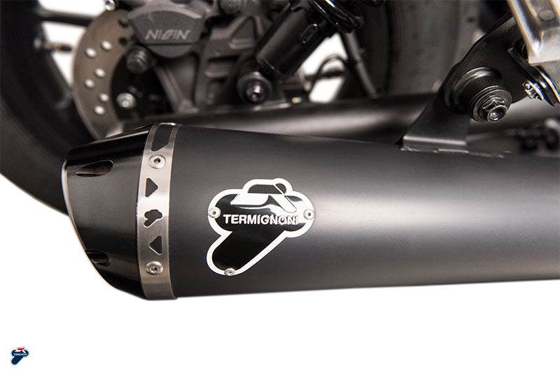 Termignoni Black Stainless Steel Silencer HONDA CMX500 REBEL 2018-21 - Motorcycle Performance Store