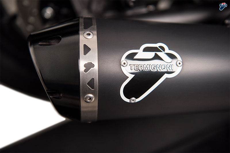 Termignoni Black Stainless Steel Silencer HONDA CMX500 REBEL 2018-21 - Motorcycle Performance Store