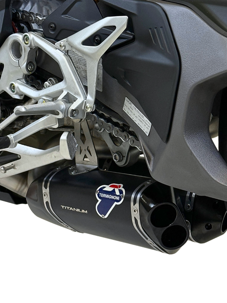 Termignoni Black Titanium Underbelly Silencers Ducati Streetfighter V4 2025-26 - Full Exhaust System