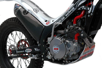 Termignoni Carbon Racing Silencer for Montesa Cota with Carbon Fibre Sleeve
