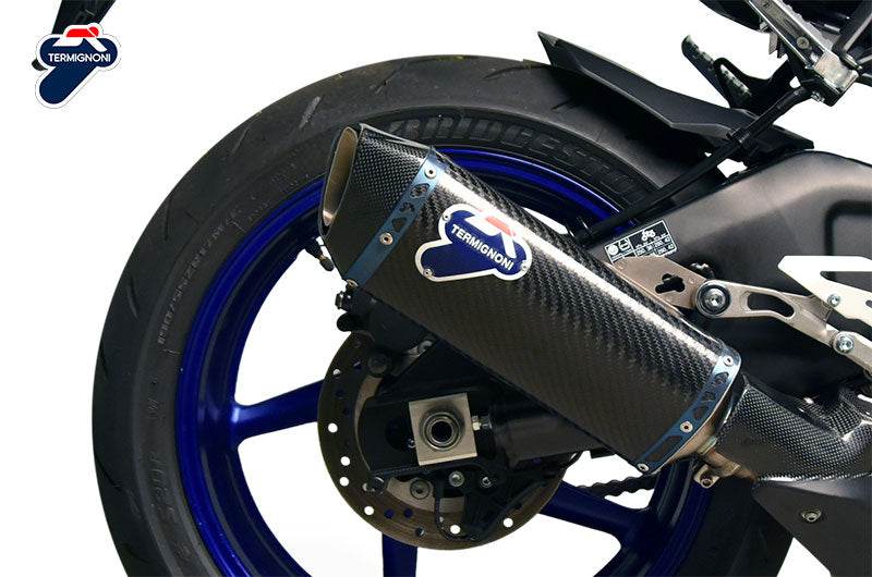 Termignoni Carbon Road Legal Silencer - Yamaha YZF1000 R1 2015-20 - Motorcycle Performance Store