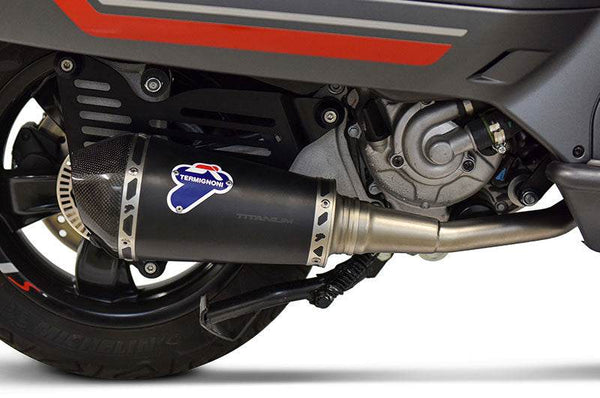 Termignoni Conical Black Titanium System Vespa GTS 300 2008-22 - Motorcycle Performance Store