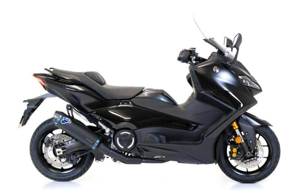Termignoni Homologated Black Exhaust System Yamaha T-Max 560 2020-24 - Motorcycle Performance Store