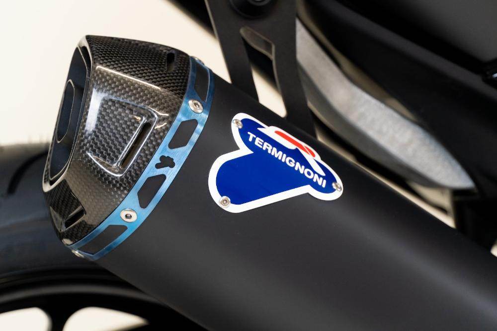 Termignoni Homologated Black Exhaust System Yamaha T-Max 560 2020-24 - Motorcycle Performance Store