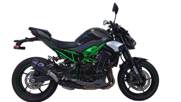 Termignoni Relevance Black-Blue Titanium Silencer Kawasaki Z900 2024-25 - Slip on Silencer