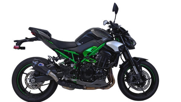 Termignoni Relevance Black-Blue Titanium Silencer Kawasaki Z900 2024-25 - Slip on Silencer