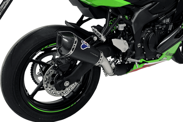 Termignoni Relevance Black Inox Silencer Kawasaki ZX-4R 2024-26 - Motorcycle Performance Store