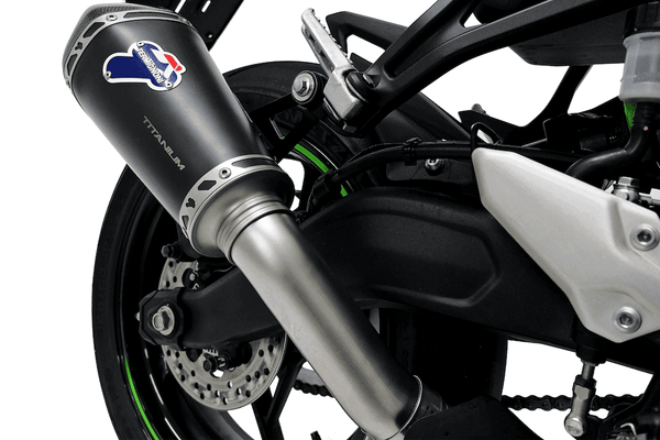 Termignoni Relevance Black Inox Silencer Kawasaki ZX-4R 2024-25 - Motorcycle Performance Store