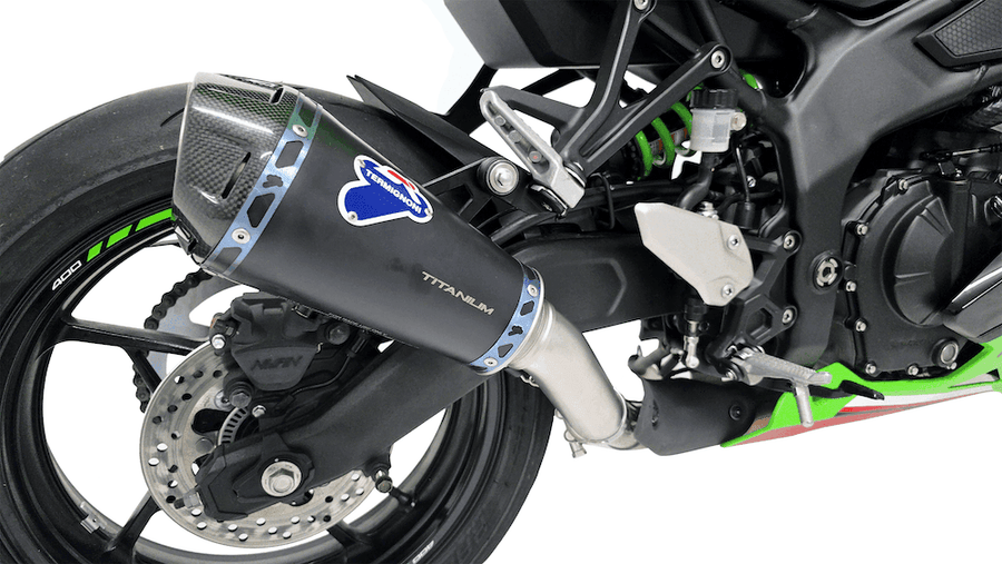 Termignoni Relevance Conical Black Silencer Kawasaki ZX-4R 2024-26 - Motorcycle Performance Store