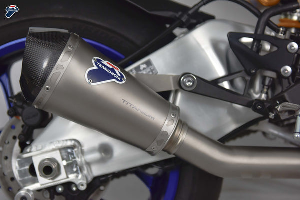 Termignoni Relevance Titanium Racing Silencer Including Decat Yamaha YZF-R1 2015-24 - Slip on Silencer
