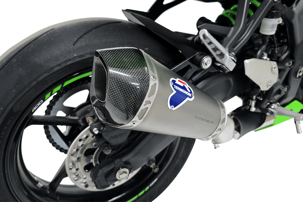 Termignoni Relevance Titanium Silencer Kawasaki ZX-4R 2024-25 - Motorcycle Performance Store