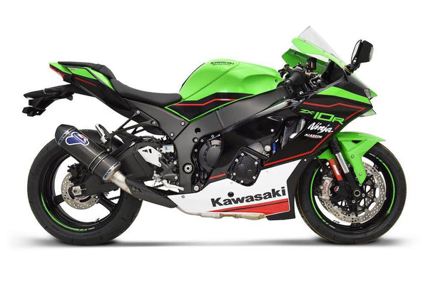 Termignoni full titanium exhaust system for Kawasaki ZX-10R 2020–2025 with carbon sleeve silencer