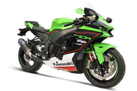 Termignoni full titanium exhaust system for Kawasaki ZX-10R 2020–2025 with carbon sleeve silencer