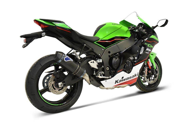 Termignoni full titanium exhaust system for Kawasaki ZX-10R 2020–2025 with carbon sleeve silencer_4