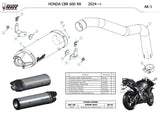 Mivv AK-1 Titanium Underseat Silencer | Honda CBR600RR 2024-26