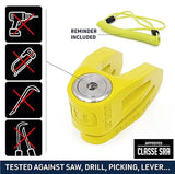 Urban Security UR210Y Motorcycle Disc Lock + Cable