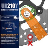 Urban Security UR210Y Motorcycle Disc Lock + Cable