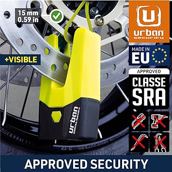 Urban Security U9DY Motorcycle Disc Lock + Cable