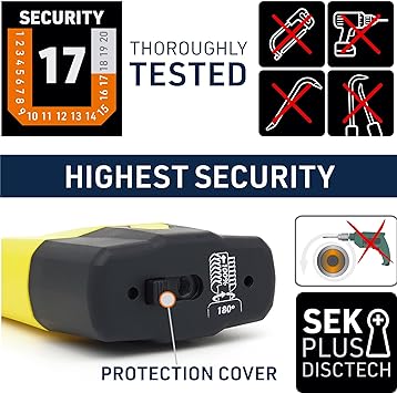 Urban Security U9DY Motorcycle Disc Lock + Cable