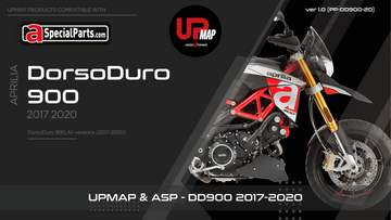 UpMap T800+ ECU Tuning Device for the Aprilia Dorsoduro 900 (2017-20). Available at Motorcycle Performance Store.