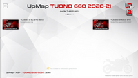 UpMap T800+ for the Aprilia Tuono 660 (2021-26). Available at Motorcycle Performance Store.