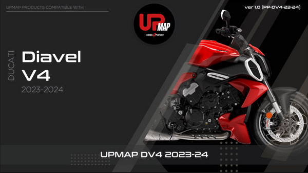 UpMap T800+ for the Ducati Diavel V4 (2023-25). Available at Motorcycle Performance Store.