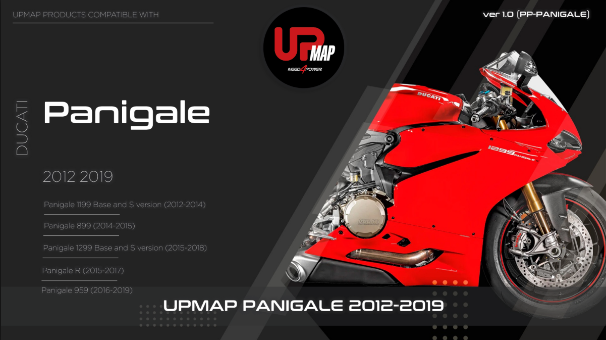 UpMap T800+ for the Ducati Panigale 899 (2014-15). Available at Motorcycle Performance Store.
