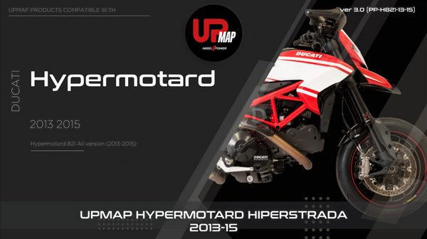 UpMap T800+ for the Ducati Hypermotard 821 (2013-15). Available at Motorcycle Performance Store.